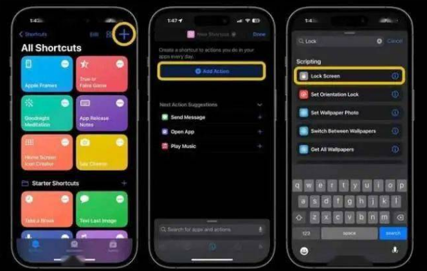 万荣苹果14锁屏维修店分享iPhone14升级iOS16.4后如何创建锁屏快捷方式 