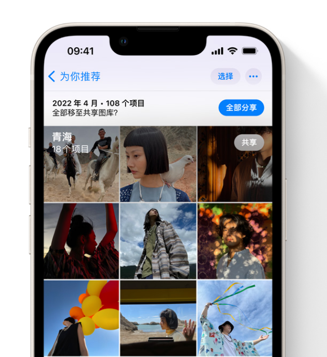 万荣苹果维修网点分享在 iPhone 上使用共享图库 