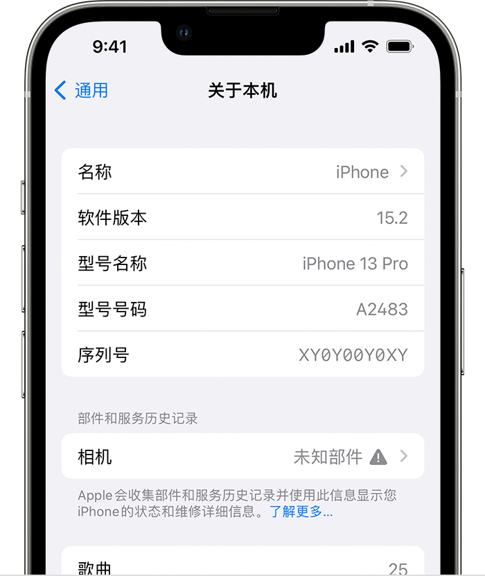 万荣苹果维修分享iPhone 出现提示相机“未知部件”是什么原因？ 